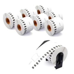 Airmall Tec DK-2205 Replace Brother QL-800 QL-820NWB Label Rolls for QL-810W QL-1060N QL810W QL800 QL-570 Label Printer DK2205 Continuous Paper White Shipping (2.4