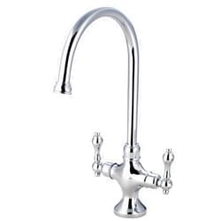 Kingston Brass KS1761ALLS+ Vintage Kitchen Faucet without Sprayer, Polished Chrome