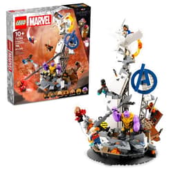 LEGO Marvel Endgame Final Battle, Avengers Model for Build and Display, Collectible Marvel Playset with 6 Minifigures Including Captain Marvel, Shuri and Wanda Maximoff, Marvel Fan Gift Idea, 76266