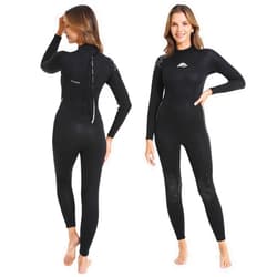 XUKER Women Men Wetsuit 2mm 3mm, Neoprene Wet Suits Front/Back Zip in Cold Water Full Body Dive Suit for Water Sports