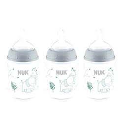 NUK Smooth Flow Anti Colic Baby Bottle, Elephant, 5 Ounce (3 Pack)