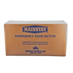Mainstay Emergency Food Rations with Outdoors Equipment Emergency Guide-3600 Calorie Bar- Full Case