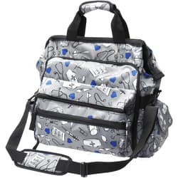 Nurse Mates Women's Ultimate Nursing Bag, Grey and Black, A