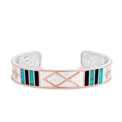 Montana Silversmiths Western Lifestyle Turquoise Cuff Bracelet (Fisherman of Faith)