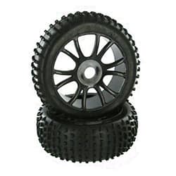 Redcat Racing Complete Black Wheels