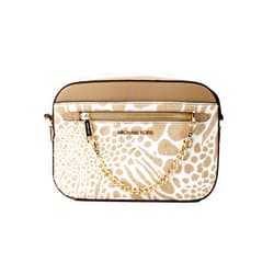 Michael Kors Women's Jet Set Item LARGE EAST WEST CHAIN Crossbody (Camel)