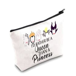 TSOTMO Evil Queen Gifts Evil Queen Zipper Pouch Makeup Case For Queen Fans Witch Gifts Villain Queen Gifts Halloween Party Gifts (QUEEN Bag)