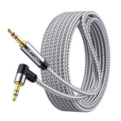 Hftywy Aux Cord,30 ft 3.5mm Audio Cable Headphone Cable Male to Male Stereo Hi-Fi Sound Nylon Braided aux to aux 1/8 Cable for Car Home Stereos Speakers Tablets, Speakers