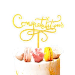 JYNice Initiative Glitter Gold Handwriting Graduations Acrylic Party Cake Topper Class of 2023 Graduate Party Cake Decorations- High School Graduation, College Graduate Cake Topper Supplies