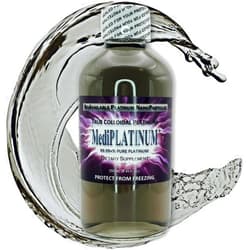 Nutraneering MediPLATINUM Gut Booster True Colloidal Platinum PtNP Nutritional Supplement - 250 mL (8.45 Fl Oz) in Clear Glass Bottle