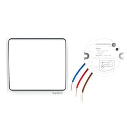 Linptech Self-Powered Wireless Light Switch and Receiver Kit, Linptech Remote Control ON/Off for Home LED Plug in Ceiling Lights, Closet Lamp, Pull Chain Light, Pool Lights, Fan - No Battery No Wiring, White