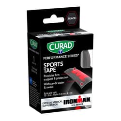 Curad CURIM5029H Performance Series Ironman Sports Tape, Black with Red, 1.5