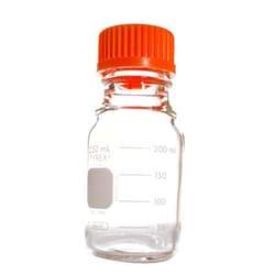 Corning - 1395-100 Pyrex Round Media Storage Bottles, Graduated, with G L45 Screw Cap, 100m L (Case of 10)