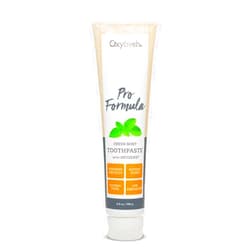 Oxyfresh Pro Formula Fresh Mint Toothpaste – Gentle Low Abrasion - Cosmetic Fluoride Free - for Bad Breath, Sensitive Teeth and Gums with Natural Essential Oils - 5.5 oz