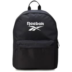 Reebok Element Backpack - Multipurpose Lightweight Carry On Everyday Bag for School Gym and Travel Backpack for Men & Women, Element Black With White Logo
