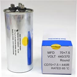 CAROPT for Supco CD70+7.5X440R for HVAC Motor Round Dual Run Capacitor 70 + 7.5 for MFD 440 Volts