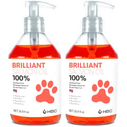 Hofseth BioCare Salmon Oil for Dogs - Healthy Skin & Coat, Natural Norwegian Omega 3 Fish Oil Food Supplement, EPA & DHA Fatty Acids, Ideal for Shedding, Allergy, Itching, Dry Skin, Joint & Bone Health - (2 x 16.9oz)