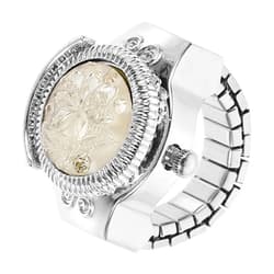 Balacoo Women Finger Watch Fashion Rose Designed Decorative Ring Watch