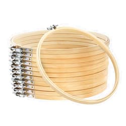 Caydo 12 Pieces 8 Inch Embroidery Hoops, Cross Stitch Hoop Ring for Art Craft Handy Sewing