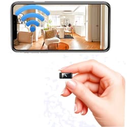Terura Only 0.9 Inch Security Camera Mini Small Micro WiFi HD Cameras Home Indoor Use Night Vision Motion Detection Wide Angle Can No Need WiFi Cams Baby Monitor Wireless Nanny espias ocultas Secret Cam