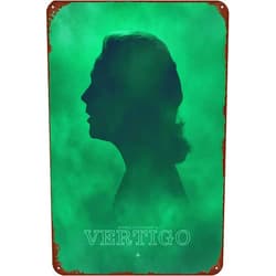 TINSAEGE Metal Tin Sign Vertigo | Decorative Signs and Plaques for Your Home Bar, Club, or Wall Decor - 8 x 12 inches