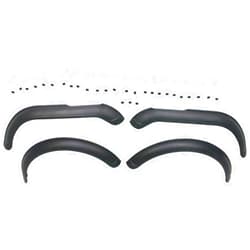 Kucaruce Fender Flares Compatible with 59-66 CJ3 U/K 66-83 CJ5 59-74 CJ5 U/K 59-71 CJ6 U/K 68-71 CJ6 76-86 CJ7 Front and Rear Black 4Pc