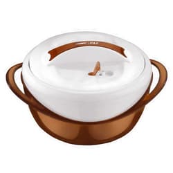 Pinnacle Large Insulated Casserole Dish with Lid 3.6 qt. Elegant Hot Pot Food Warmer/Cooler -Thermal Soup/Salad Serving Bowl Stainless Steel Hot Food Container–Best Gift Set for Moms