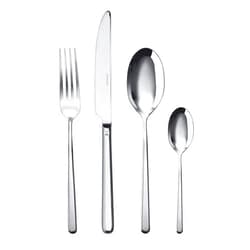 Sambonet Linear 18/10 Stainless Steel Cutlery Set, 24 Pieces, Stainless Steel, 30.2 x 5 x 33.3 cm, Unit