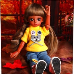 UCanaan BJD Doll 1/6 SD Dolls 12 Inch 18 Ball Jointed Doll DIY Toys with Full Set Clothes Shoes Wig Makeup, Best Gitfs for Girls Christmas Birthday