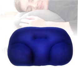 HCPBRS Well Sleep Pillow with Pillow Case, Firm Sleep Pillow Cervical Memory Foam Pillow, Micro Airball Pillow Good Night Pillow Orthopedic Neck Bed Pillow Neck Support Nursing Pillow