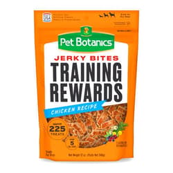 Pet Botanics 12 oz. Pouch Training Rewards Jerky Bites, Chicken Recipe, with 225 Treats Per Bag, The Choice of Top Trainers