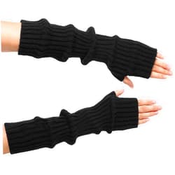 Pleneal Arm Warmers - Women's Long Fingerless Gloves Fashion Knit Arm Sleeves for Women Thumb Hole Stretchy Gloves