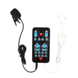 Dpofirs Voice Changer with 10 Sound Changing Modes, Handheld Sound Card Functions, Voice Changer Device Portable Design for Mobile Phone Computer DJs Music Studio Recording