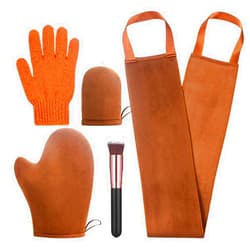 ANSPHIE 5 Pack Self Tanning Mitt Applicator Tanning Mitts Self Tanner Kit, Self Tanner Mitt Applicator Sunless Tanner Mitt Self Tanning Glove for Self Tan Mitt Applicator Self Tanner Mit Tanner Glove