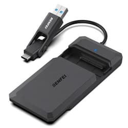 BENFEI 2.5 Inch SATA to USB Tool Free External Hard Drive Enclosure, USB Type-C/Type-A to Sata Compatible for 2.5 Inch SSD(Optimized for SSD, Support UASP SATA III)