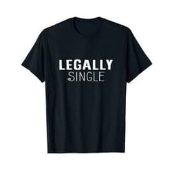AK'Skeet Funny Divorce Gift Legally Single Relationship T-Shirt T-Shirt