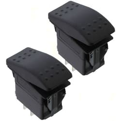 Carling Technologies 2X Carling Technologies Contura Rocker Switches V1D1S00B-AZC00-000 | SPST ON-None-Off 20A 12V | Sealed Non-Illuminated