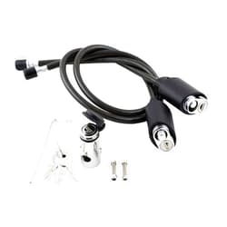 KUAT Transfer Double Cable Lock Kit with Locking Hitch Pin | Durable Reliable Steel Heavy-Duty Anti-Theft Bicycle Lock Compatible with Original Transfer Hitch Bike Rack