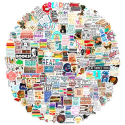 Hebraeos 200PCS Bulk Book Stickers, Inspirational Reading Water Bottle Stickers for Kids Teens Students Teachers, Reading Lovers Book Accessories, Bookish Stickers, Vinyl Waterproof Decals
