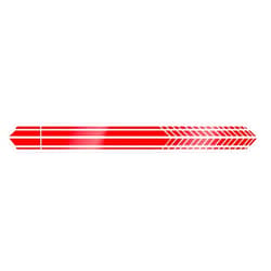 x xotic tech Side Door Skirt Stripe Cover Overlay Sticker Trim, Glossy Red Racing Sporty Graphic Style (Length 86