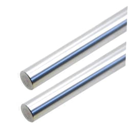 ReliaBot 2PCs 10mm x 500mm (.3937 x 19.67 inches) Case Hardened Chrome Plated Linear Motion Rod Shaft Guide Metric h8 Tolerance