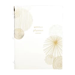 russell+hazel Weekly Planner Signature Binder Insert, Office Supplies, with Gold Foil Accents, 56 Sheets, 8.5” x 11”