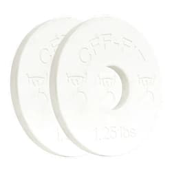 CFF FIT CFF 1.25 lb Competition Rubber Fractional Weight Plates - Pair…