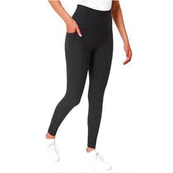Mondetta Leggings for Women - Yoga Leggings - Gym Workout Athletic Yoga Pants with Pockets - Basket Weave Tight