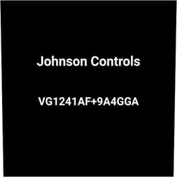 Johnson Controls Model VG1241AF Two-Way Plated Brass Trim NPT End Connections Ball Valve with Model VA9104-GGA-2S Non-Spring-Return Electric Actuator