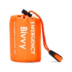 ACOWAY Survival Blanket - Bivy Sack - Emergency Sleeping Bags for Survival - Sleeping Bag Suit - Versatile Orange Outdoor Gear for Unmatched Protection and Durability - Set of 1-5x10x10cm