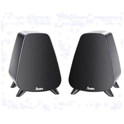 AORS Powered Bookshelf Speaker,Active Bluetooth 5.3 – 80W RMS 2-Way Stereo / 3″ Aluminum Long-Stroke Woofer & 20 mm Silk Dome Tweeter, RCA + Optical Inputs, Sub-Out & Remote Wooden（AS-31Matte Black）