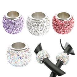 WedFeir 4pcs Bling Crystal Stethoscope Charms, Charmed Crystal Stethoscope Charms, Round Stethoscope Id Name Tags for Nurse Accessory, Nurse RT Vet, Violet Kiss Crystal.