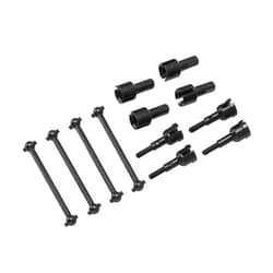 Dilwe RC Dog Bone Drive Shaft,Dogbones+Drive Shaft+Stub Wheel Axle RC Car Replacement Parts,RC Dogbone Adapter Diff Cup Joint Axle for WLtoys A949 A959 A969 A979 K929 and Other 1/18 RC Car(Black)