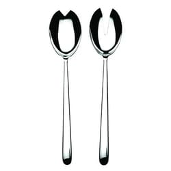 Mepra Linea Salad Server Set – Stainless Steel Finish, Dishwasher Safe Cutlery for Fine Dining